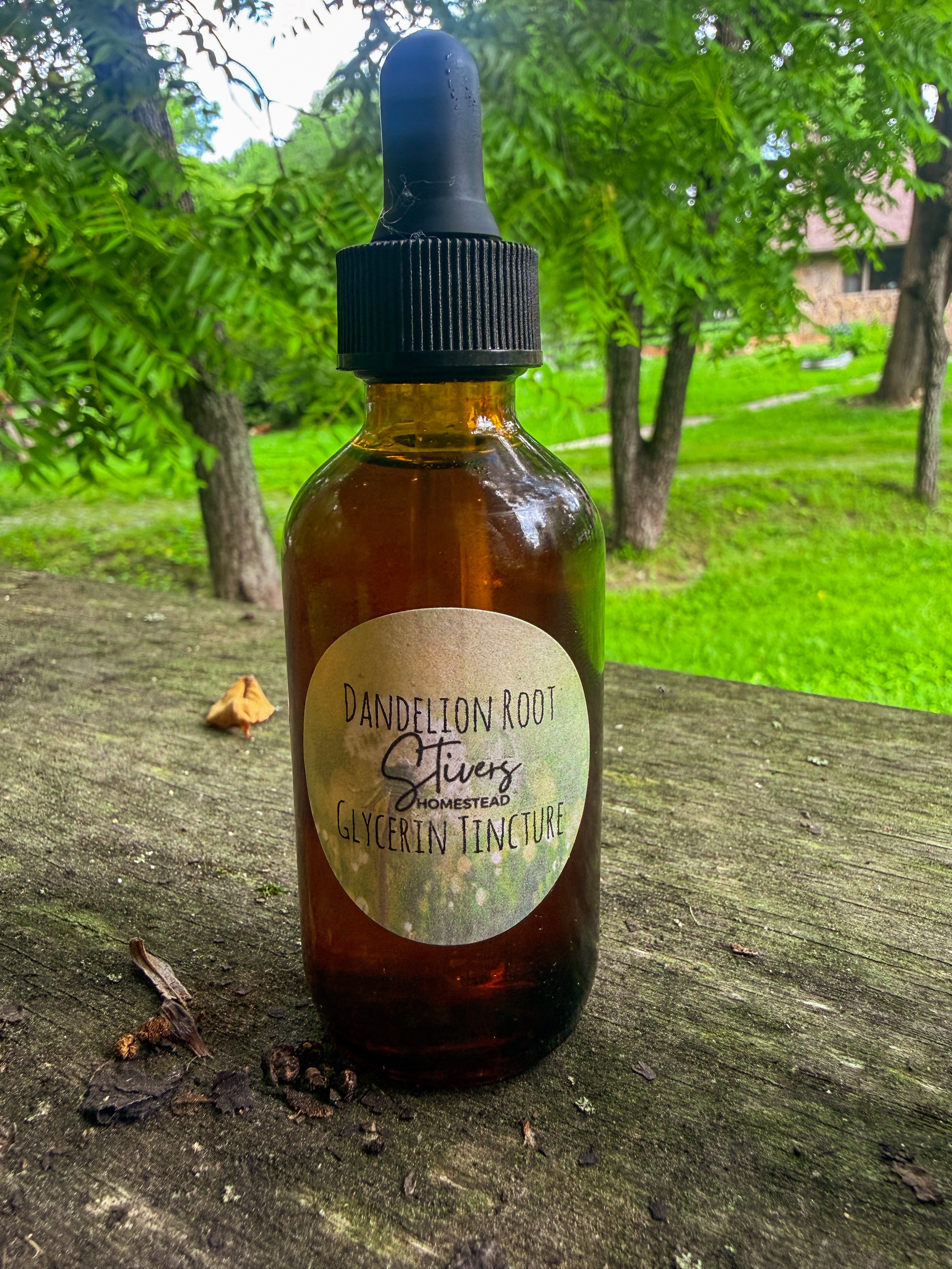 Dandelion Root Glycerin Tincture (Alcohol-Free)