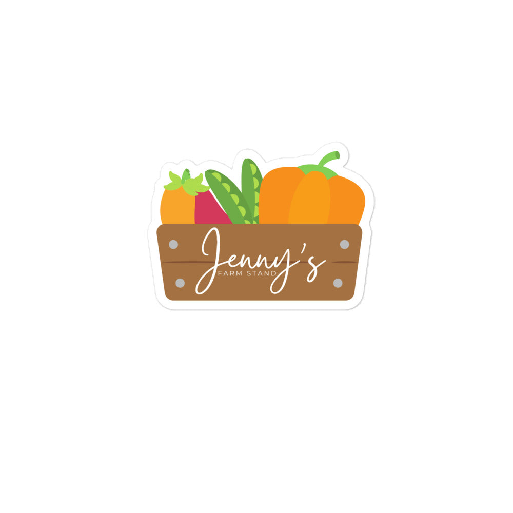 Jenny&#39;s Farmstand Basket Bubble-free stickers