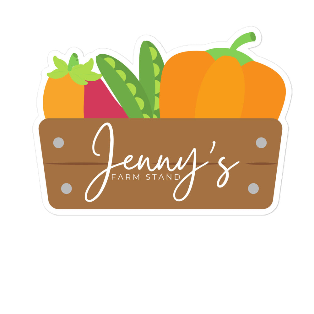 Jenny&#39;s Farmstand Basket Bubble-free stickers