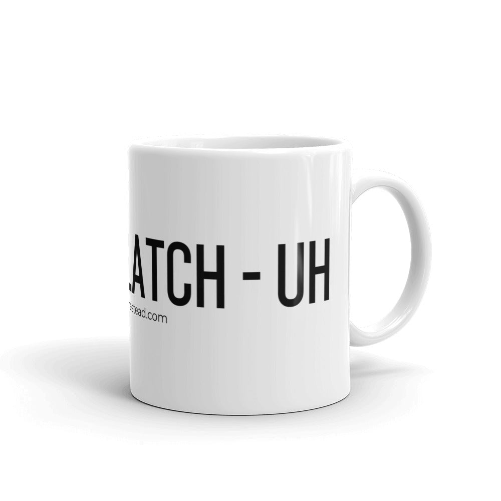 App-uh-latch-uh White glossy mug